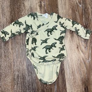 Long sleeve kimono onesie organic cotton